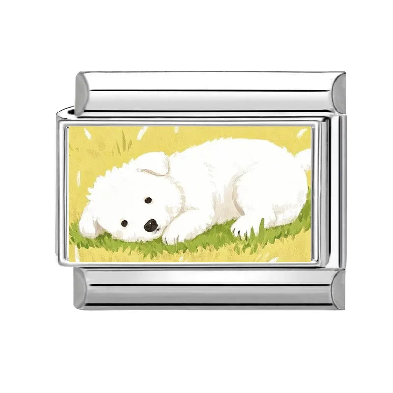 Design Cute Cartoon Animal Pet Series Cat Dog Rabbit Italian Link Fit