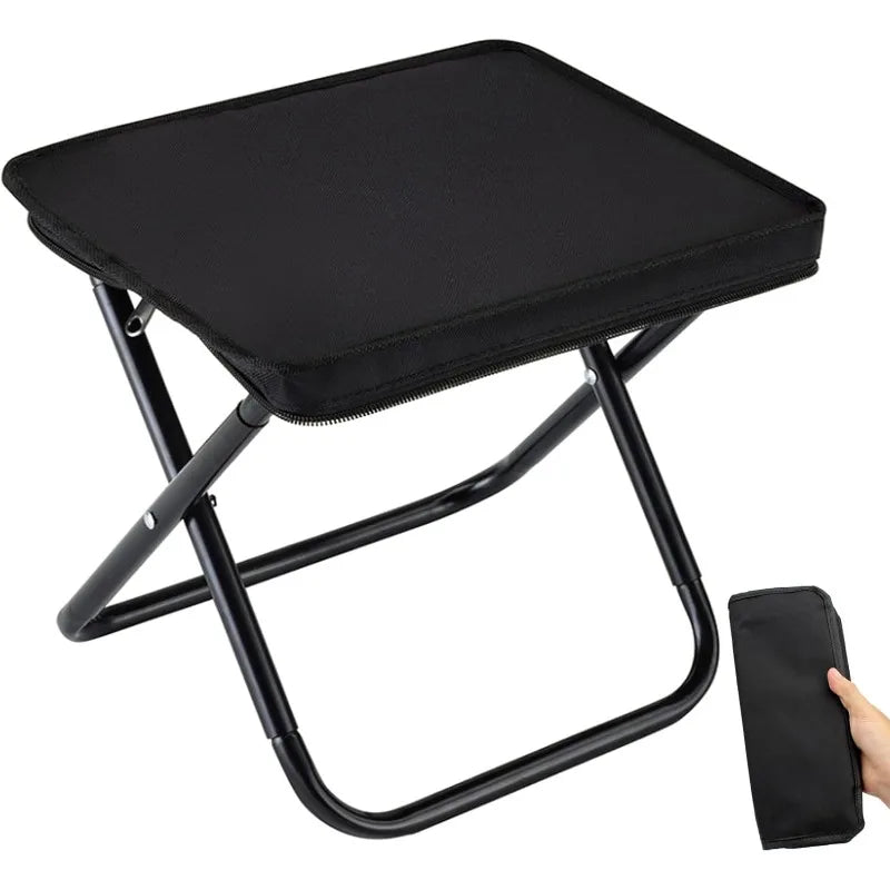 Portable Folding Camping Stool Carry Bag Lightweight Collapsible Qme