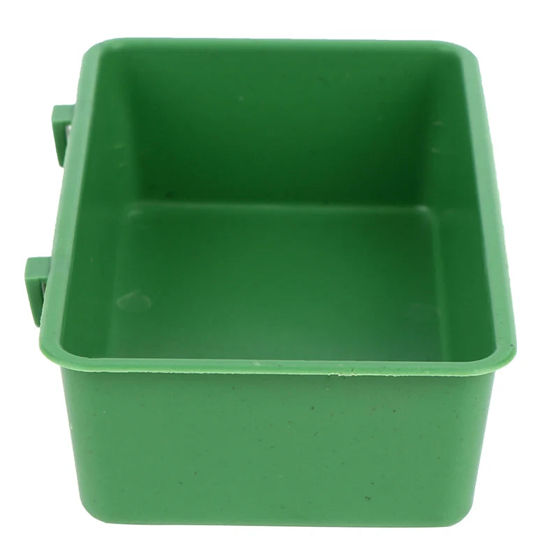 Small Plastic Bird Bath Tub Parrot Shower Bathtub Bird Food Bowl for Feeders. Qme
