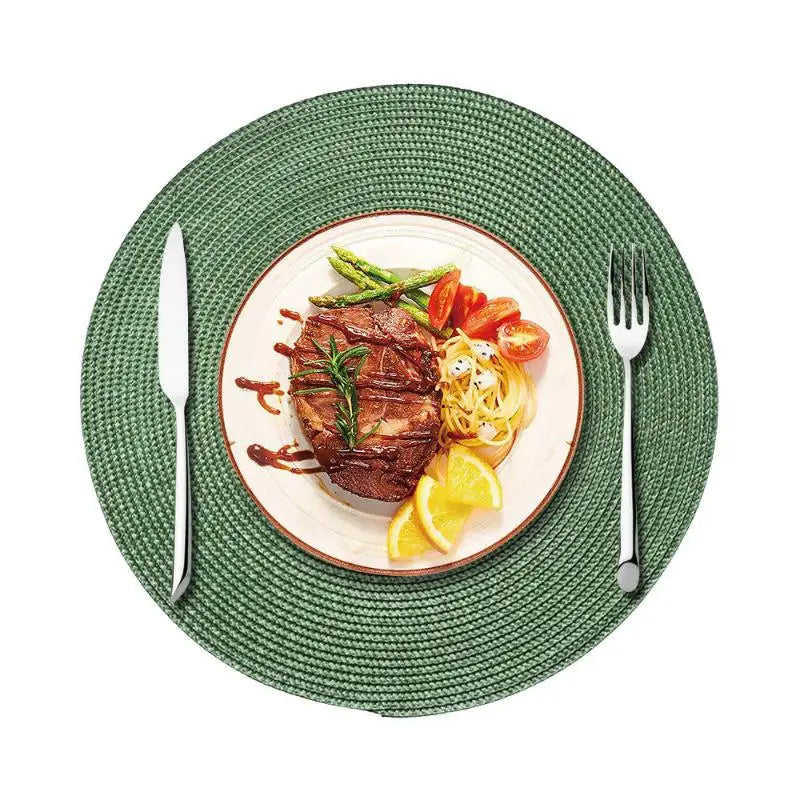 Round Home Placemat Insulation PP Dining Table Mat Biodegradable Qme A5