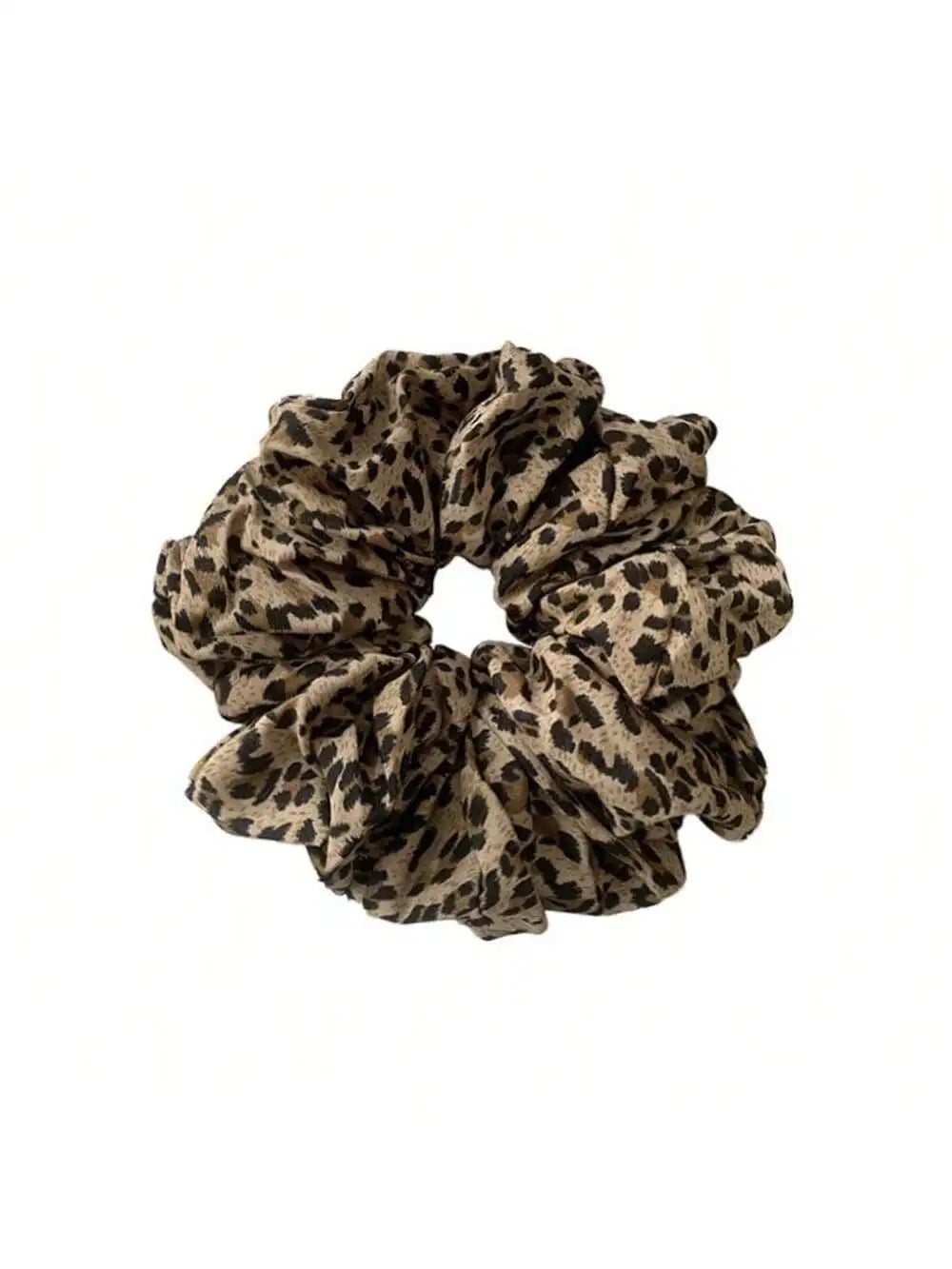 Leopard Print Hair Tie Headband Elastic Accessories Fashionable Dark Qme