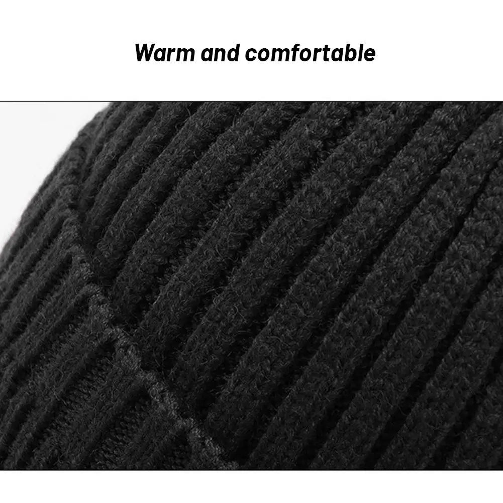 Hot Sale Ear Protection Winter Hats Stylish Soft Beanie Hat For Men Women Classic Knit Earflap Hat Warm Cap With Ears Qme