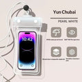 Waterproof Phone Bag Pouch Case Swimming Diving Clear Armband Qme White