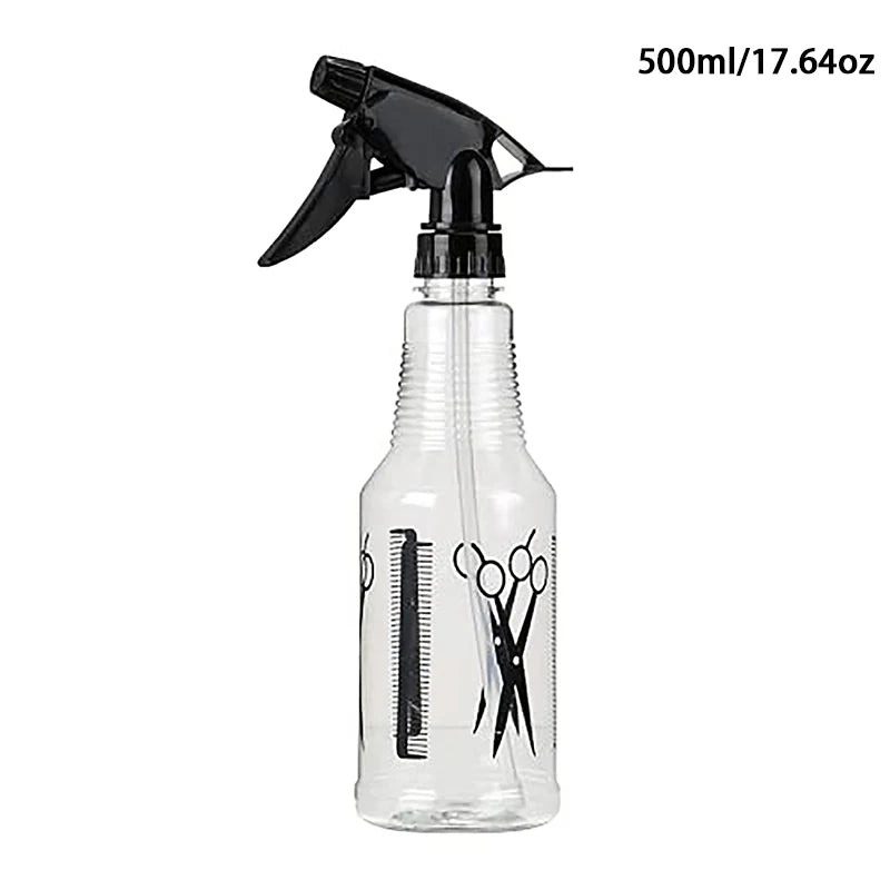 DIY Barber Plastic Water Spray Bottles Hair Styling Tool Empty Qme 500ml