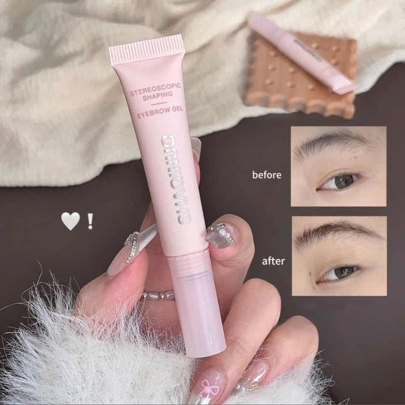 Eyebrow Gel Transparent Brows Wax Waterproof Long-lasting With 3d Brush Brow Styling Soap For Eyebrows Women's Cosmetics Qme