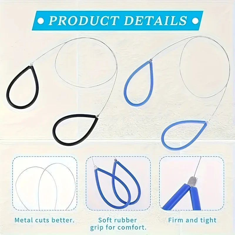 Handheld Ceramic Clay Cutter Tool - Metal Blade with Ergonomic Plastic Handle for Pottery Wheel Forming, Sculpting Qme