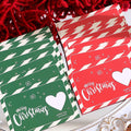 10Pcs/20Pcs Creative Merry Christmas Themed Lucky Scratch-Off Cards, Cute Cartoon Christmas Element Surprise Greeting Cards Qme 10Green 10Red