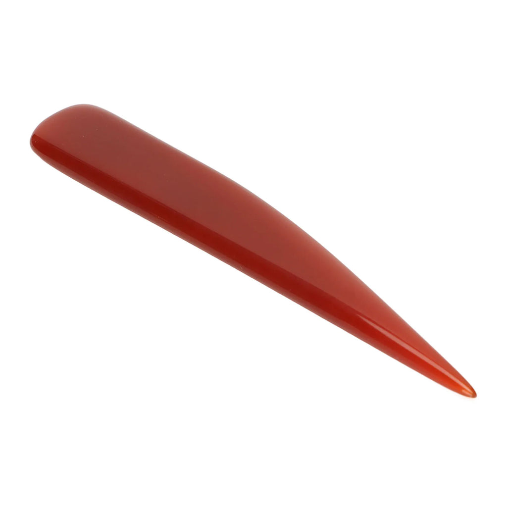 Agate Burnisher Knife Jewelry Polishing Burnishing Tool for Gold Silver and Copper 10cm Length Agate Polishing Knife Qme as show