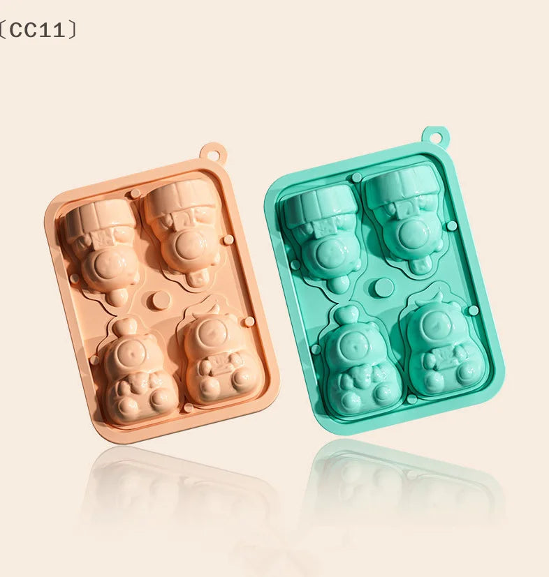 CC114 Consecutive Capybara Shaped Silicone Mold Cartoon Animal Qme