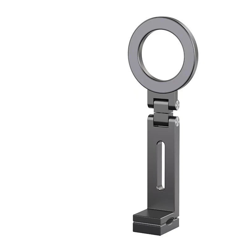 Magnetic Mobile Phone Holder Magsafe Portable Travel Foldable Qme black