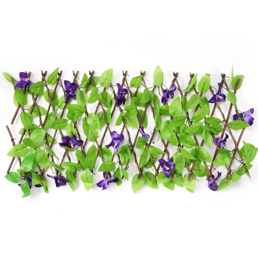 Hedge Wall Artificial Fake Leaf Wall Greenery Hedge Plant Wall Greenery Backdrop Decor Faux Fence Mat Adjustable for Stairs Qme 40CM