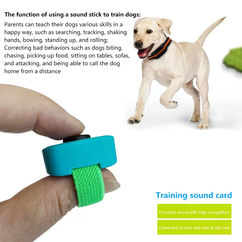 Interactive Sound Clicker Trainer For Thumb Training No Battery For Dogs Cats Positive Reinforcement Train Qme