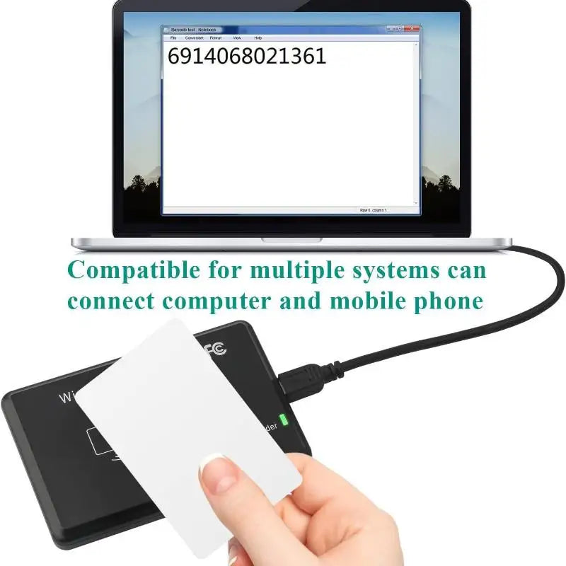 Dual-frequency RFID Reader 125kHz 13 56MHz USB Proximity Sensor Qme