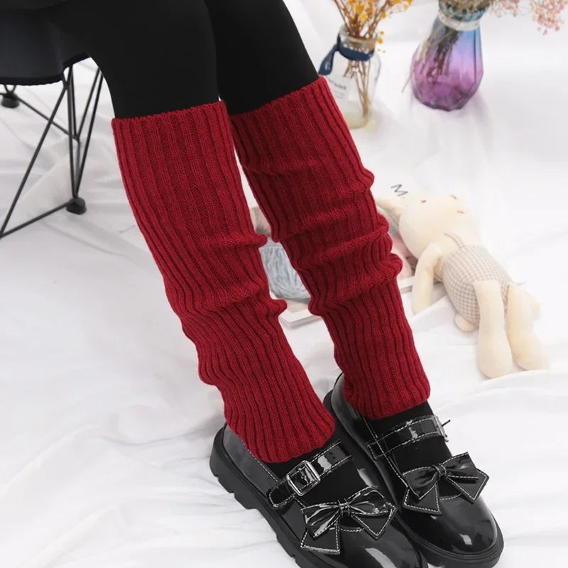 Lolita Long Socks Women Boot Cuffs Harajuku Leg Warmers Knitted Warm Foot Cover Arm Warmer Ladies Autumn Winter Crochet Socks Qme A2 length-40cm