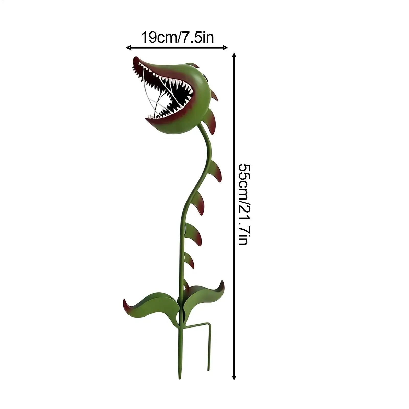 Metal Carnivorous Plant Garden Stake Whimsical Nepenthes Decorative Funny Garden Sculpture For Lawn Backyard Patio Landscape Qme