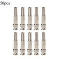 ESCAM 50Pcs BNC Male Plug Connector To Screw For RG-59 Coaxical Cable CCTV Camera Qme 50pcs