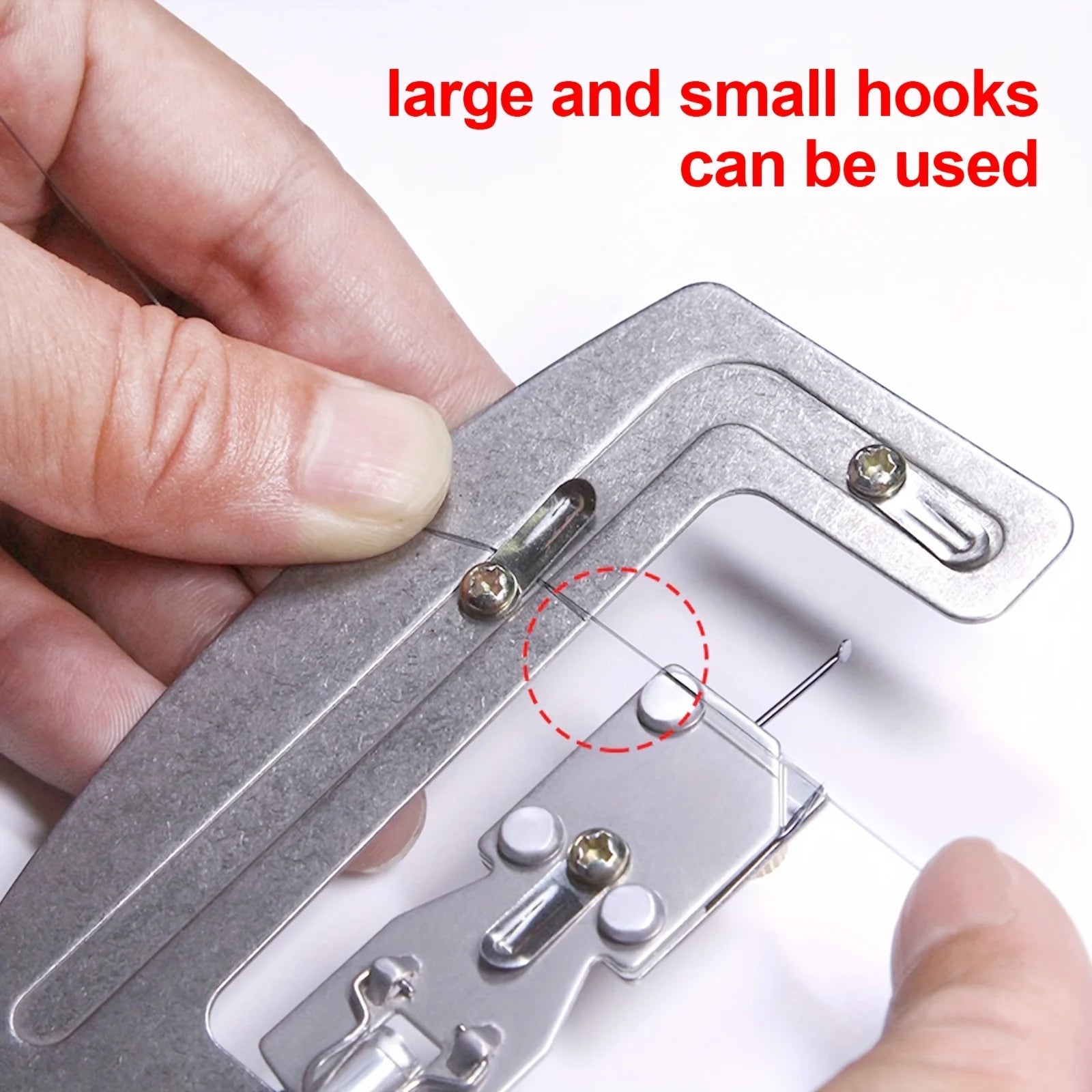 [Semi Automatic Fishing Hooks] Portable Semi Automatic Fishing Hooks Line Tying Machine | Metal Fishhook Line Knotter Qme