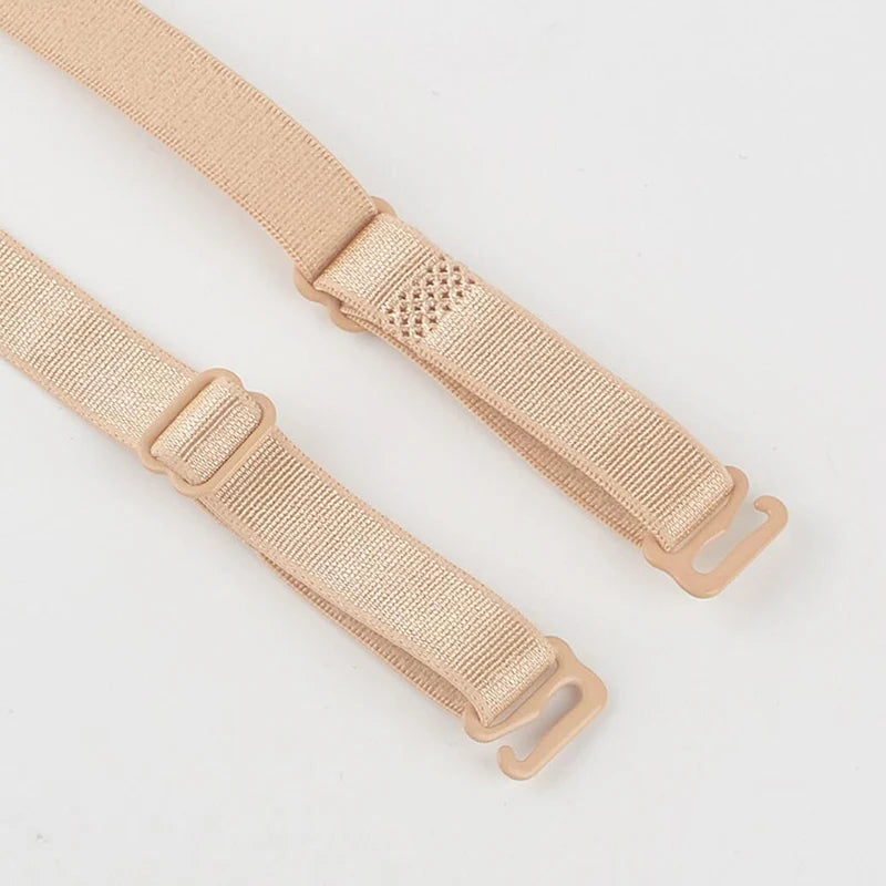 Women Slip Resistant Bra Straps Double Shoulder Elastic Brassiere Qme skin one size China Mainland