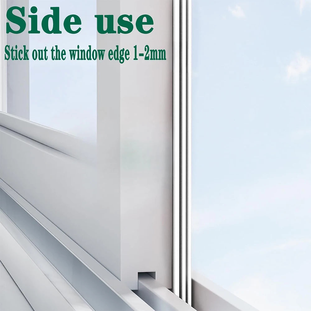 2M-8M Hidden Window Sealing Strip Windproof Dust Insect Prevention Self Adhesive Triple Thickening Door Bottom Weatherstripping Qme