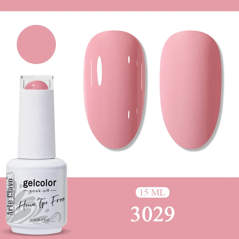 Arte Clavo Neon Rainbow Colors Gel Nail Polish Semi Permanent Art UV Qme 3029