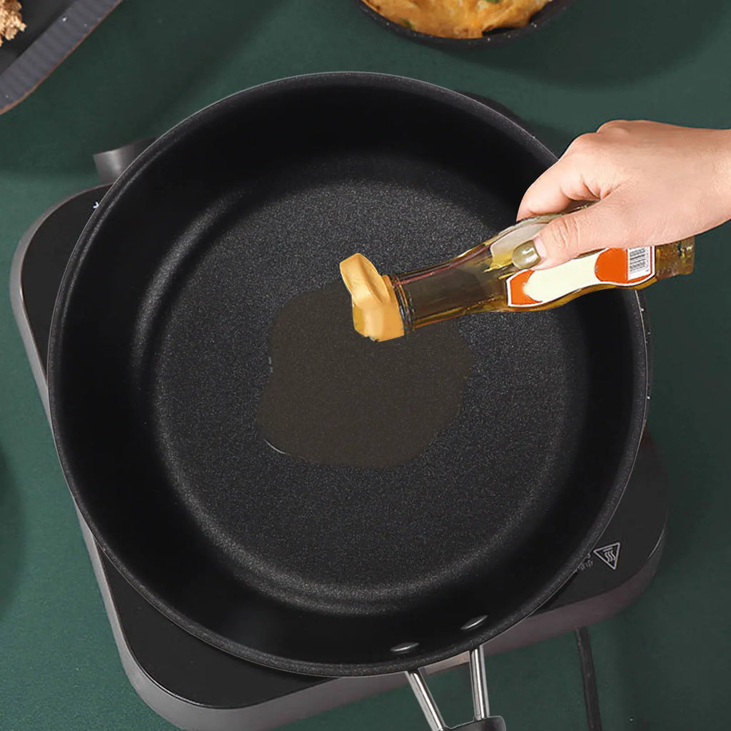 Nonstick Frying Pan Omelet Steak Pan Less Oil Smoke Stainless Steel Skillet for Egg Cooking Kitchen Home Induction Cookware Qme