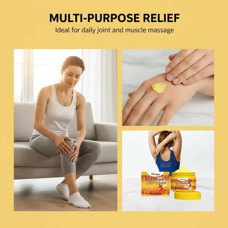 Bee Venom Care Cream Joints Muscles Nourishing Body Hands Foot Massage Qme