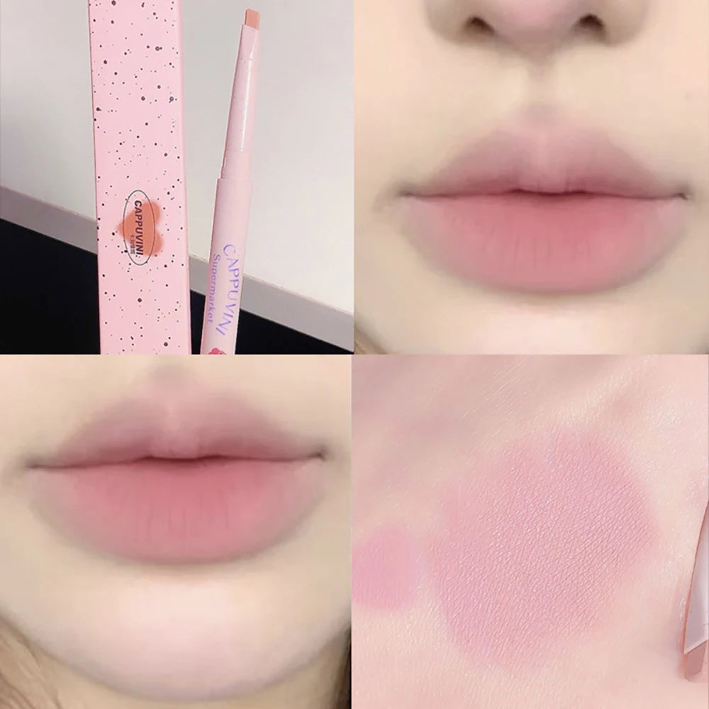 CAPPUVINI Matte Lip Liner Outline Lips Lipstick Pen Waterproof Long-lasting Color Lip Pencil Lipstick Pen Qme CP140-01