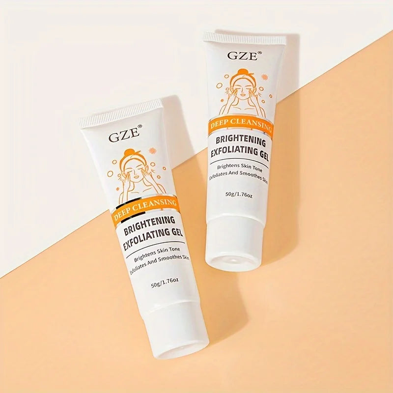 GZE Castor Oil Extract Exfoliating Gel, Face and Body Exfoliating Scrub Gel, Deep Cleansing Moisturizing Facial Exfoliator Qme