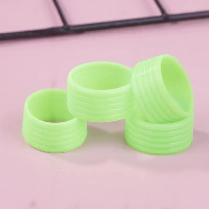 Lot Silicone Tennis Racket Grip Ring Handle Closure Rubber Qme Green