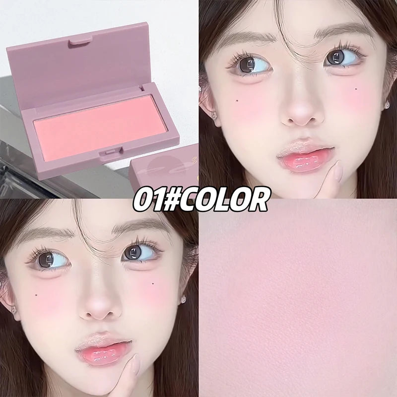CACE Monochrome Blush Cream Palette Lasting High Pigment Face Blusher Powder Cheek Tint Rouge Natural Makeup Contouring Shadow Qme 01