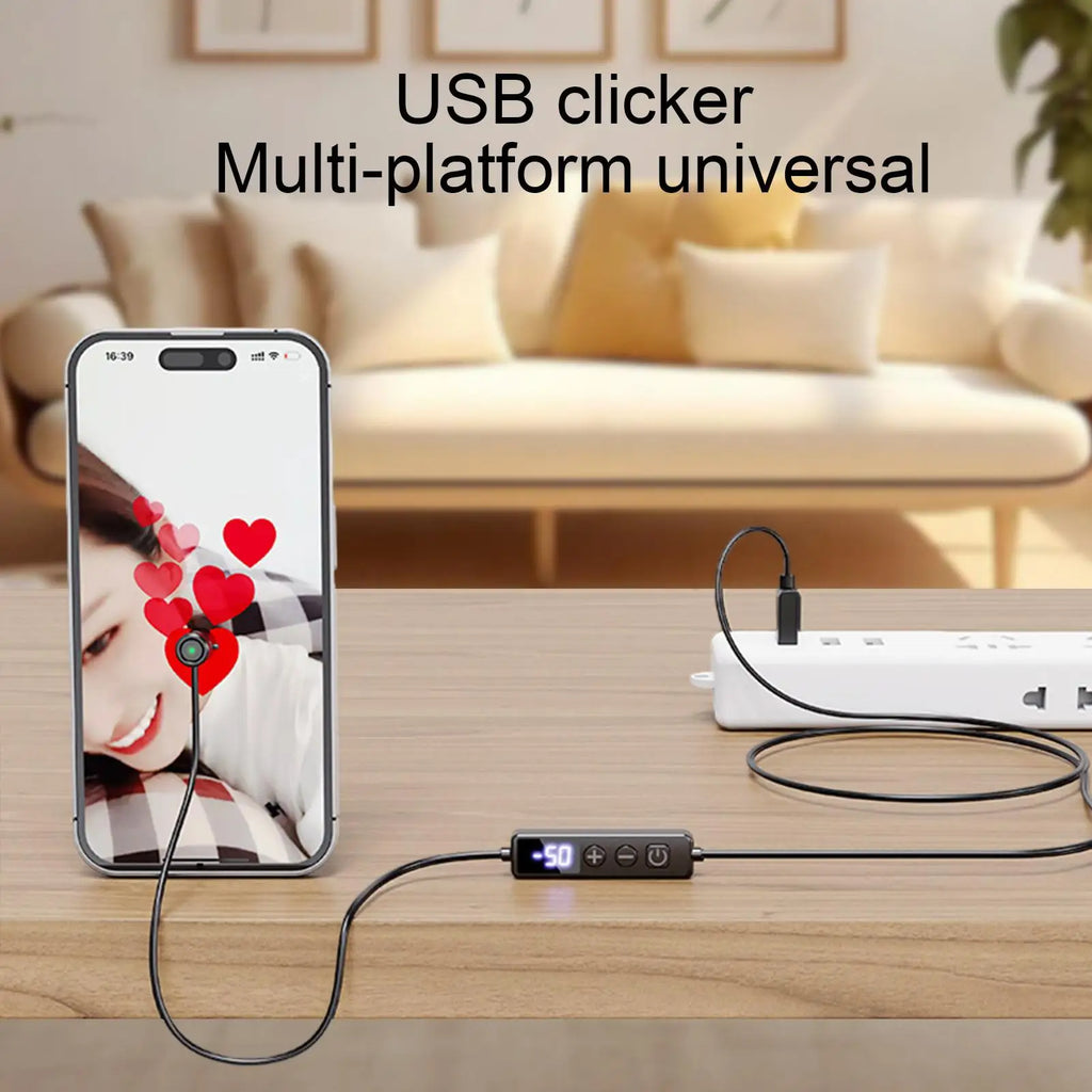 Auto Tapper Phone Clicker Adjustable Speeds Tapping Device Digital Qme