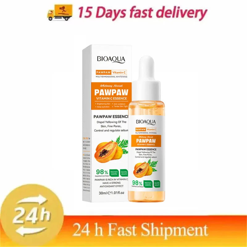 Papaya VC Brightening Serum Improve Dullness Remove Dark Spots Effective Whiten Freckle Product Moisturize Face Skin Care Beauty Qme 1pc