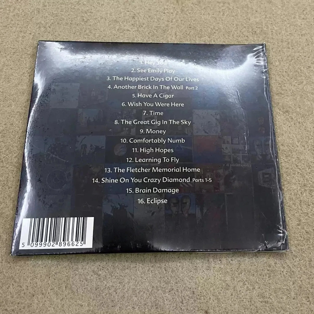 Classic Rock Compilation CD Album, Collage-Style Art Cover Design, High-Fidelity Edition for Rock Fans & Home Decor Qme