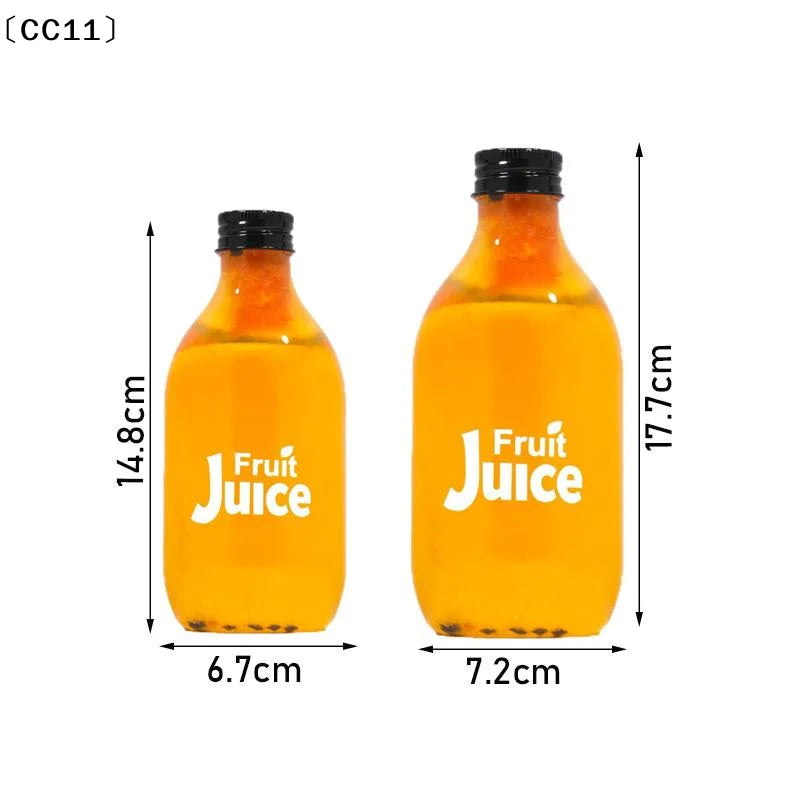 Plastic Juice Bottles Caps Long-lasting Spill-proof Clear Milk More Qme