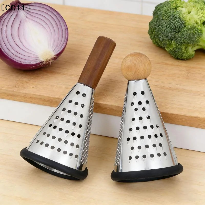 Grater 3 Side Shred Manual Handheld Stainless Steel Multi-purpose Qme