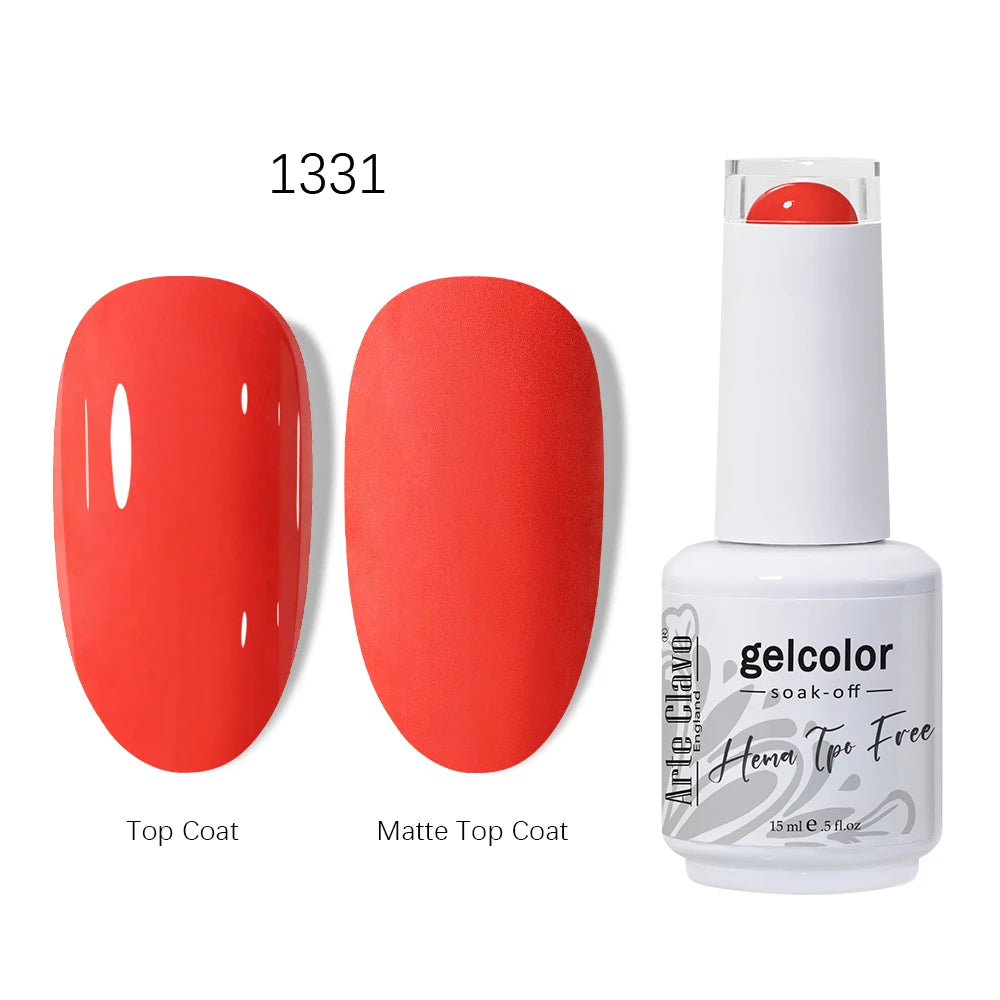 Arte Clavo Red Series Gel HEMA TPO Nail Polish Winter Dark Art Qme 1331