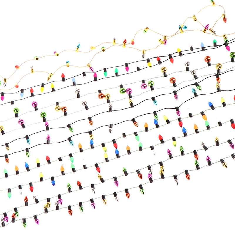 Fake Lights String Christmas Good Decoration Dollhouse Mini Furniture Qme
