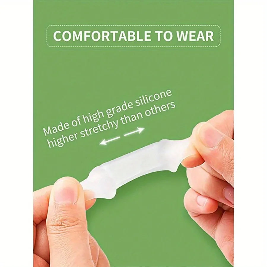 Gel Toe Separator, 4pcs Durable Toe Spacers, Toe Protector Silicone Toe Stretchers For Men And Women Easy Wear In, Unscented Qme