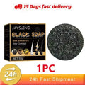 Magic White Hair to Black Shampoo Dye Soap Natural Color Soap Restore Gray Beard Cover Gray Hair Dye Hair Fixing Shampoo Bar Qme 1pc