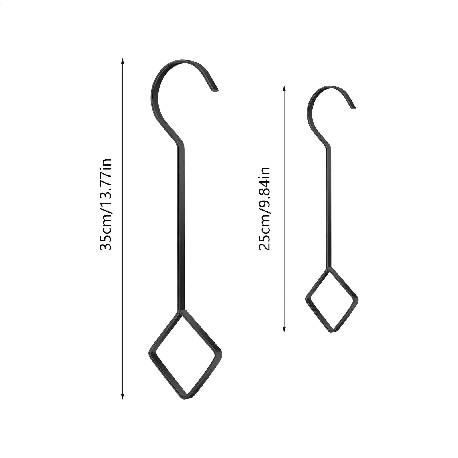 Plant Hanger Hook Metal Heavy Duty Plant Extension Hooks Home Decoration 4 Pieces Flower Organizer Accessory for Outdoor Lights Qme