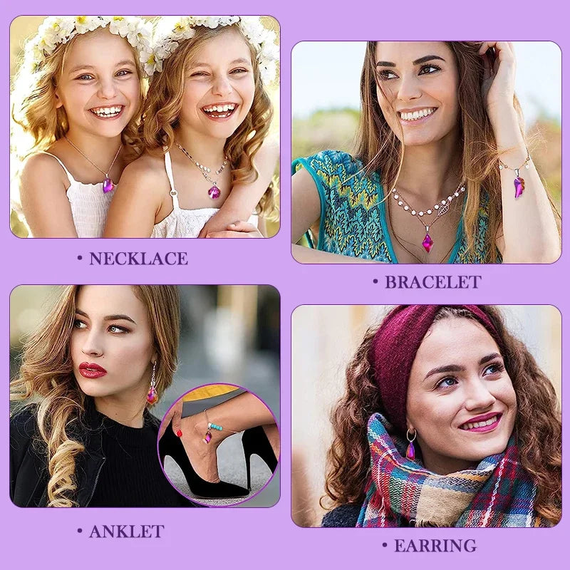 Crystal Multi -shape Pendants Single Hole Charms Glass Beads for DIY Jewelry Making Necklace Earrings Jewelry Craft Production Qme