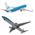 1 100 Boeing 737 Aircraft Dutch Airlines 3D Paper Model DIY Handmade Qme One Size