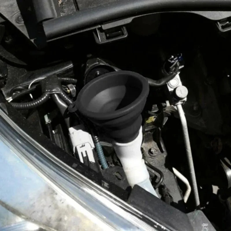 Washer Fluid Change Foldable Portable Auto Engine Oil Petrol Funnel Qme