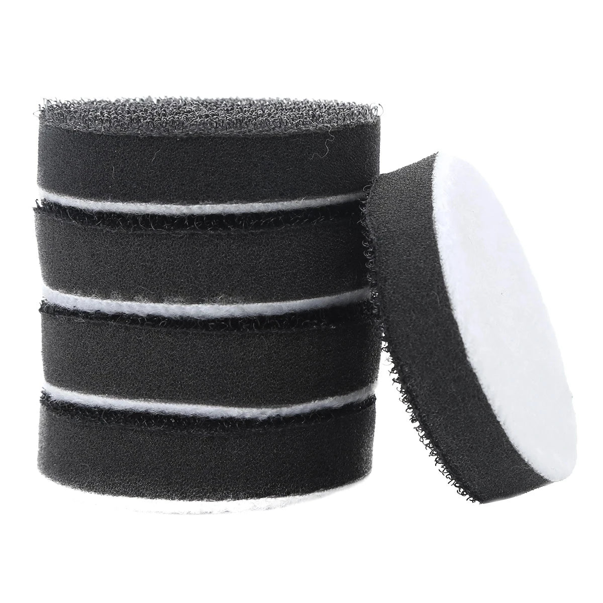 5pcs 50/75mm Soft Density Interface Pad Sponge Cushion Buffer Backing Pads Hook /Loop Sander Discs Backing Mat Abrasive Tool Qme
