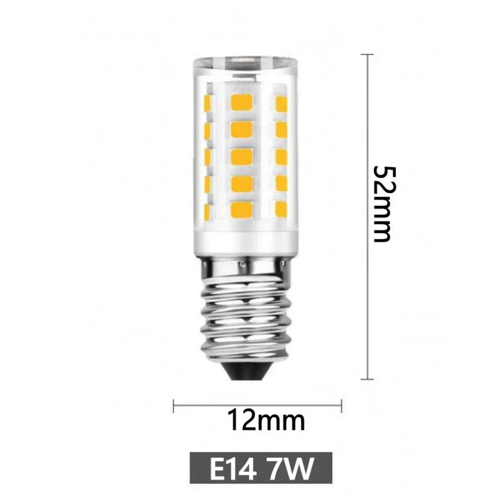 10Pcs E14 LED Lamp AC 220V 5W Ceramic SMD2835 LED Bulb Warm/Cool White LED Spotlight replace Halogen E14 LED light wholesale Qme