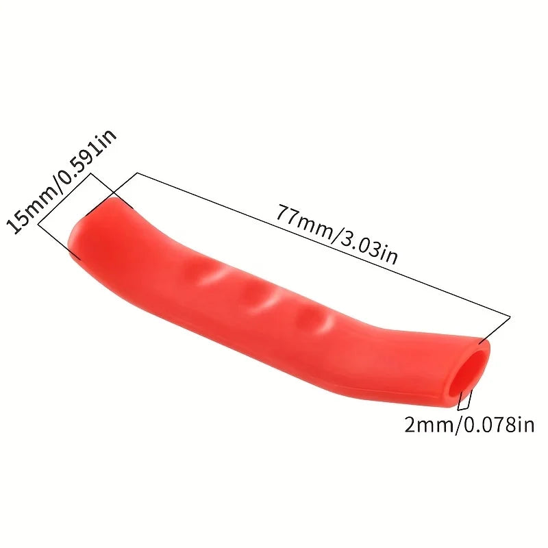 Bicycle Brake Lever Cover, Silicone Brake Lever Handle Protector, Anti Slip Brake Handle Protective Cover, Suitable for Bicycles Qme