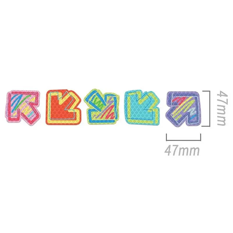Car Reflective Stickers Helmet Waterproof Decal Hearts Butterfly Qme A7