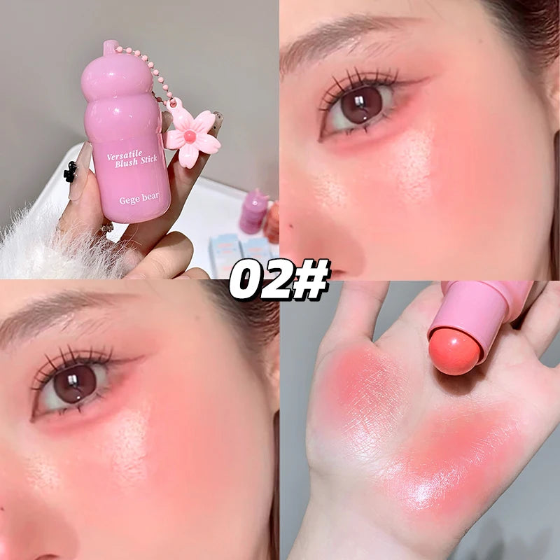 Gege Bear Korean-style Water Glow Multi-use Blush Stick Hydrating Qme GX1378-02