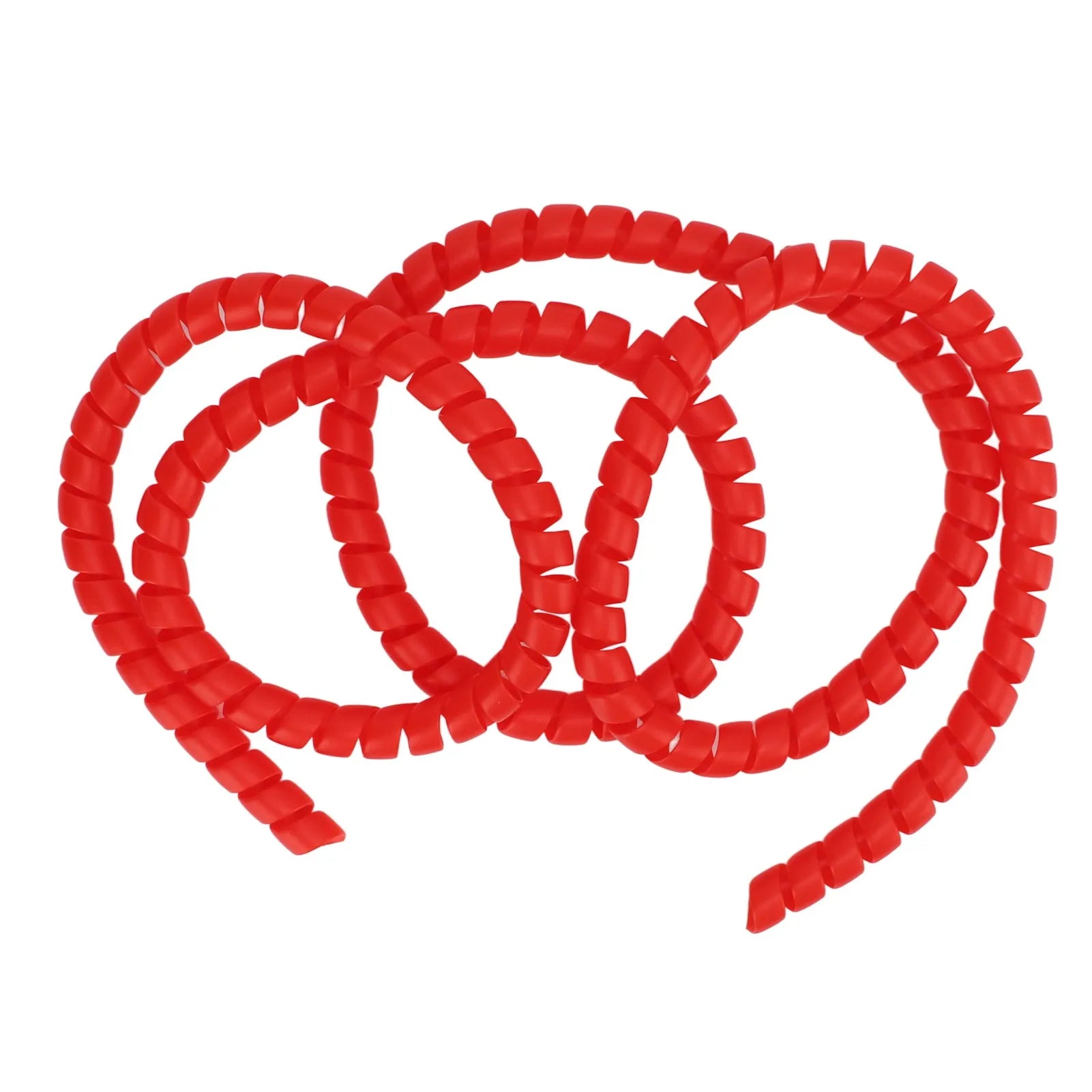 Scooter Spiral Cable Wire Wrap Plastic Spiral Brake Line Wrap for M365 Pro Electric Scoooter Spiral Brake Line Wrap Qme red