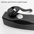 Titanium 540 Microneedle Derma Roller Face Hair Beard Matte Black Qme Stainless Steel